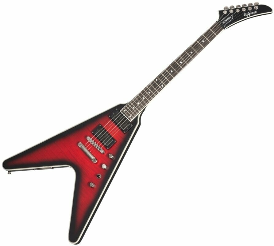 Epiphone Dave Mustaine Prophecy Flying V Aged Dark Red Burst Epiphone