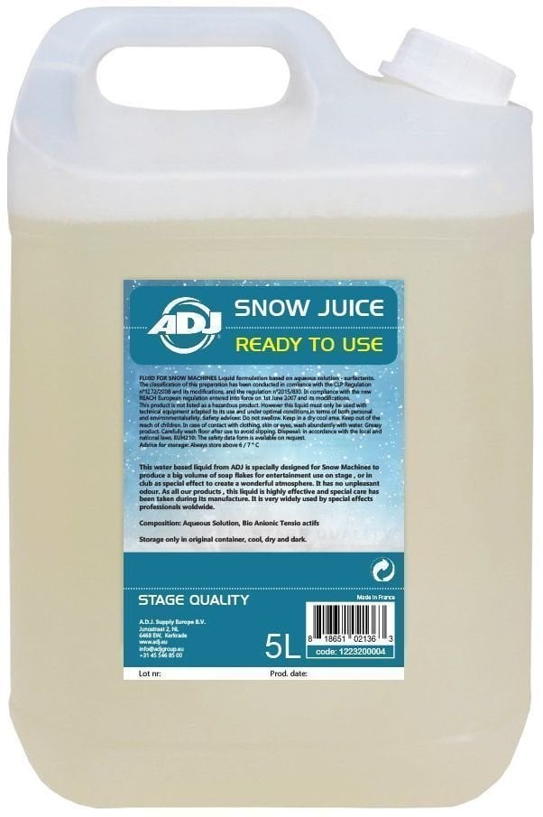 ADJ Snow 5L Náplně do výrobníků sněhu ADJ
