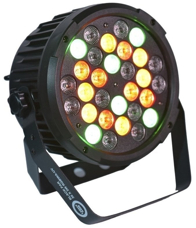Light4Me Black Par 30X3W RGBa-UV LED Light4Me