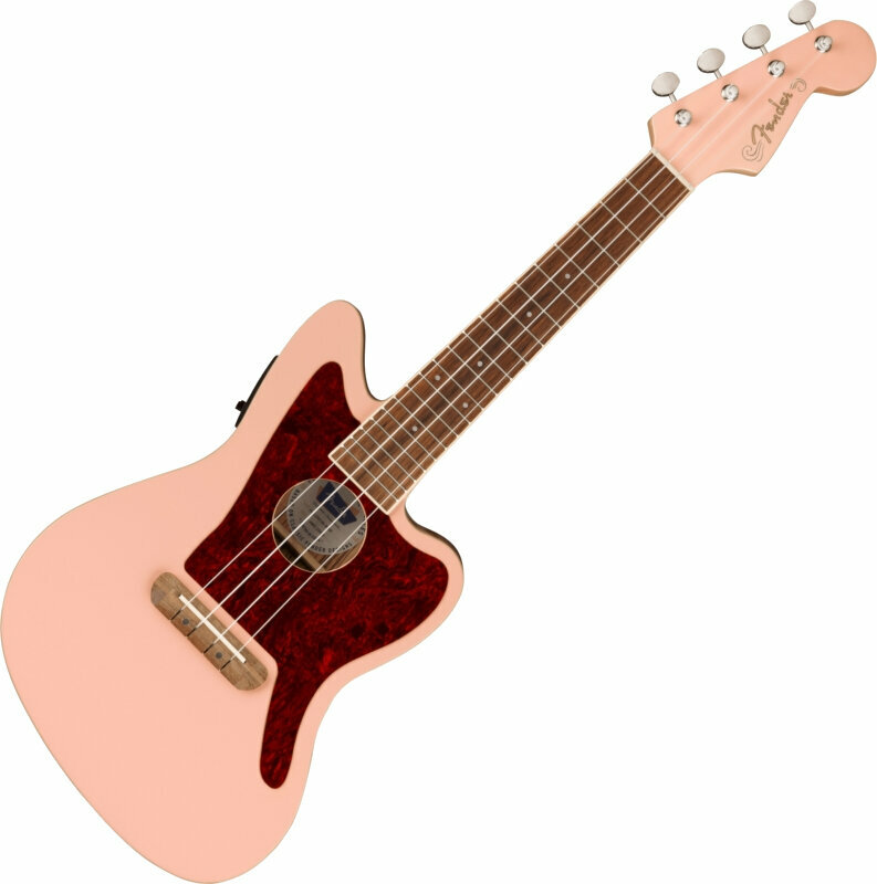 Fender Fullerton Jazzmaster Uke Koncertní ukulele Shell Pink Fender