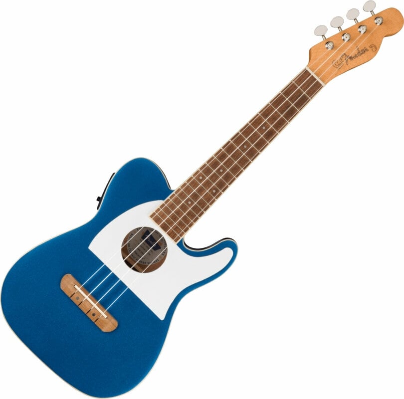 Fender Fullerton Tele Uke Koncertní ukulele Lake Placid Blue Fender