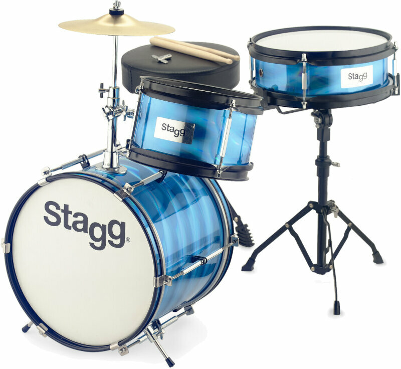 Stagg TIM JR 3/12B BL Dětská bicí souprava Červená Blue Stagg