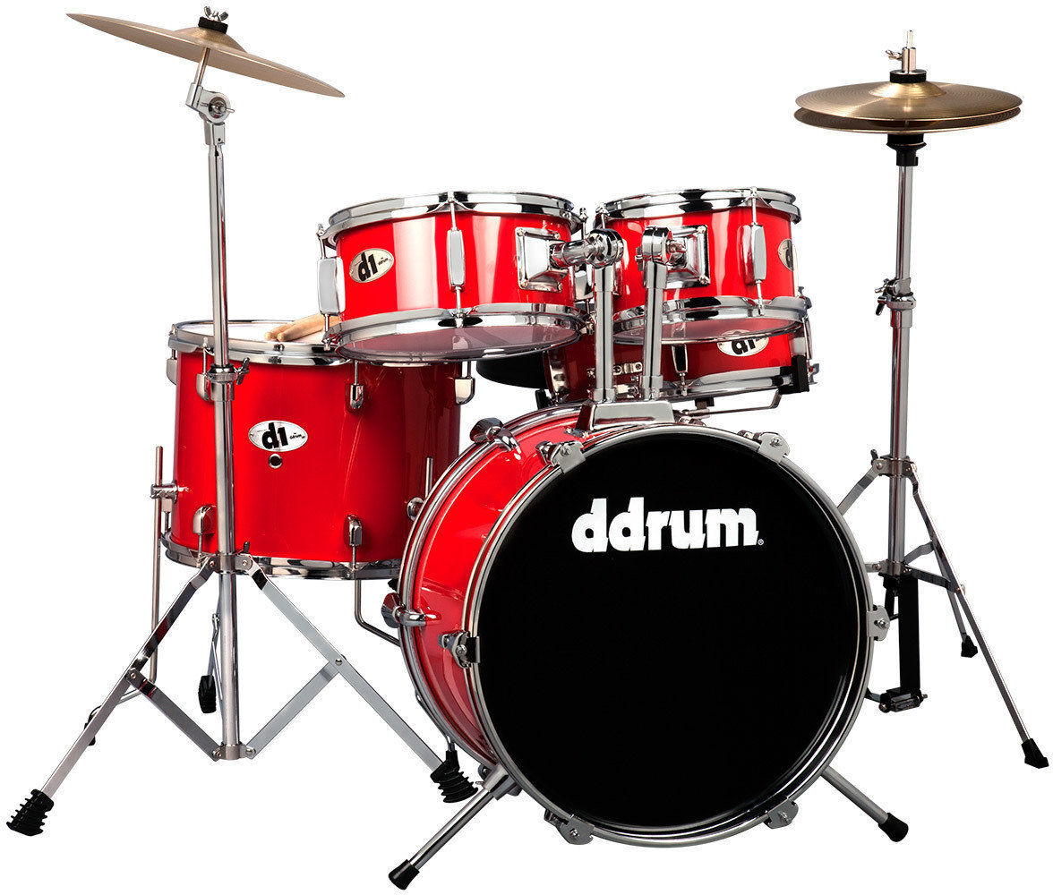 DDRUM D1 Junior Dětská bicí souprava Červená Candy Red DDRUM