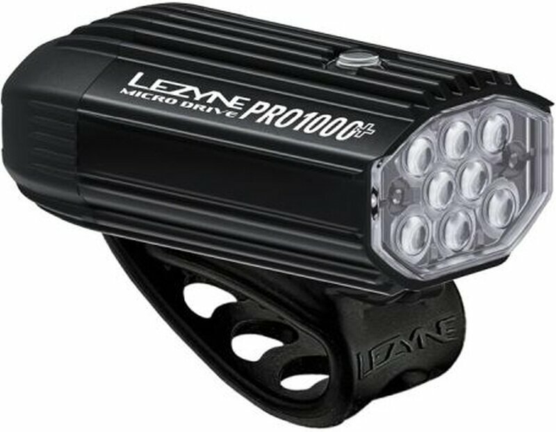 Lezyne Micro Drive Pro 1000+ Front Satin Black Lezyne