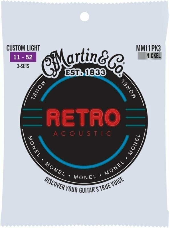 Martin Retro Custom Light 3-Pack Martin
