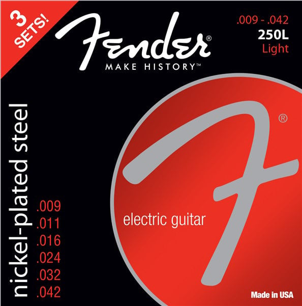 Fender 250L 9-42 3 pack Fender