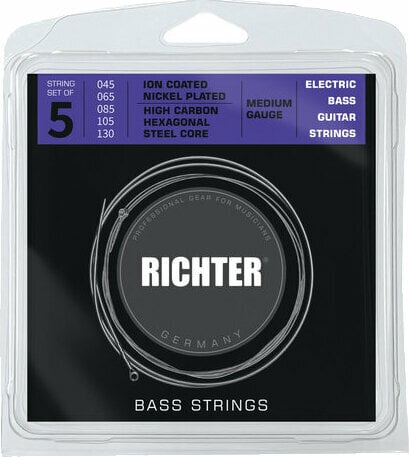 Richter Ion Coated Electric Bass 5 Strings - 045-130 Richter