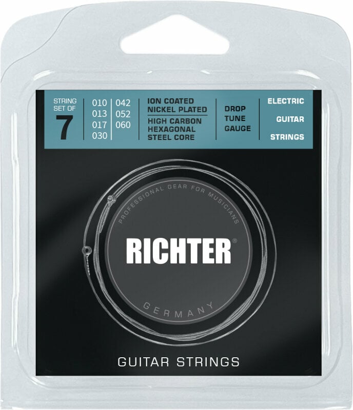 Richter Ion Coated Electric Guitar Strings 7 - 010-060 Richter