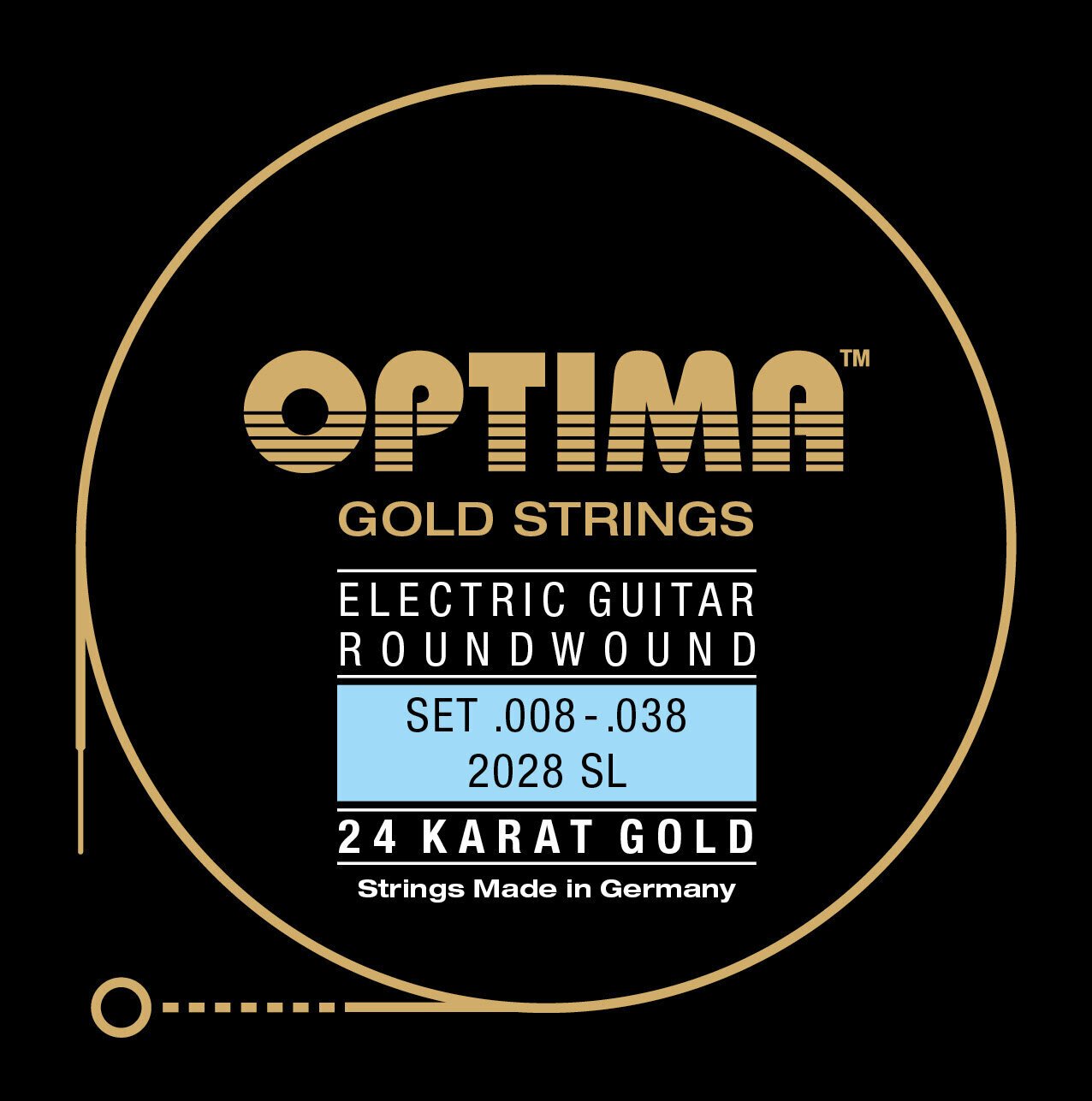 Optima 2028.SL 24K Gold Strings Super Light Optima