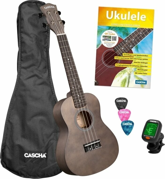 Cascha CUC101S Koncertní ukulele Black Cascha