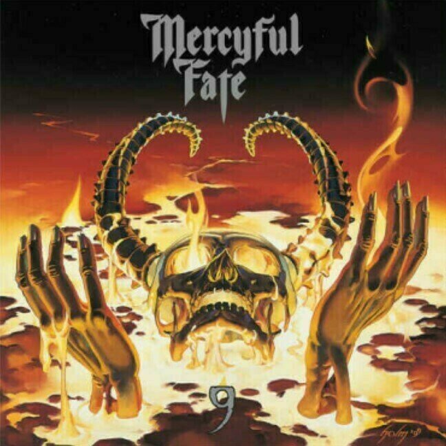 Mercyful Fate - 9 (Limited Edition) (Yellow Ochre/Blue Swirls) (LP) Mercyful Fate