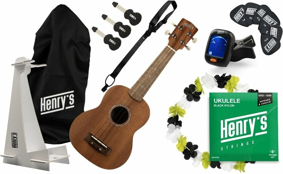 Henry's HEU10MSFP Sopránové ukulele Natural Henry's