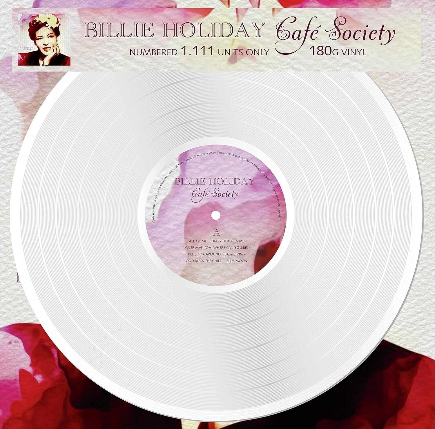 Billie Holiday - Café Society (Numbered) (White Coloured) (LP) Billie Holiday