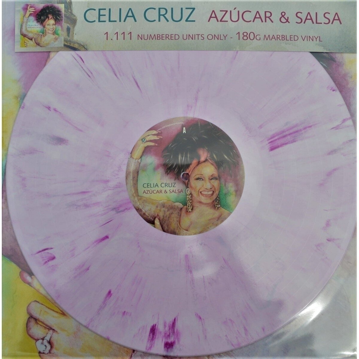 Celia Cruz - Azúcar & Salsa (Limited Edition) (Numbered) (Marbled Pink Coloured) (LP) Celia Cruz
