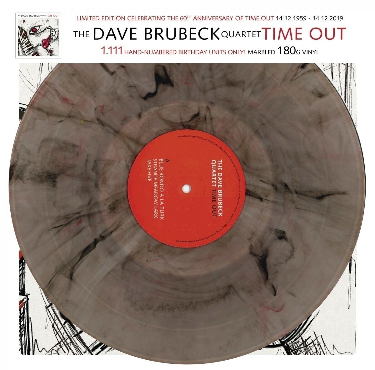 Dave Brubeck Quartet - Time Out (Limited Edition) (Numbered) (Gray Marbled Coloured) (LP) Dave Brubeck Quartet