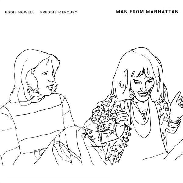 Eddie Howell & Freddie Mercury - Man From Manhattan (White Coloured) (LP) Eddie Howell & Freddie Mercury