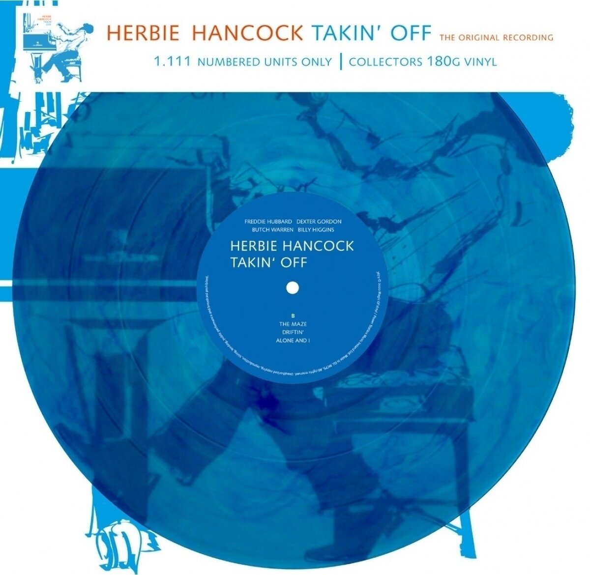 Herbie Hancock - Takin' Off (Limited Edition) (Numbered) (Blue Marbled Coloured) (LP) Herbie Hancock