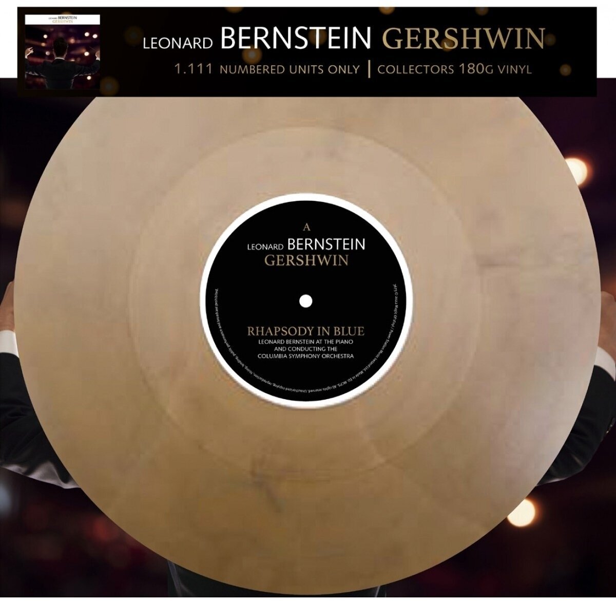 Leonard Bernstein - An American In Paris / Rhapsody In Blue (Limited Edition) (Reissue) (Gold Marbled Coloured) (LP) Leonard Bernstein