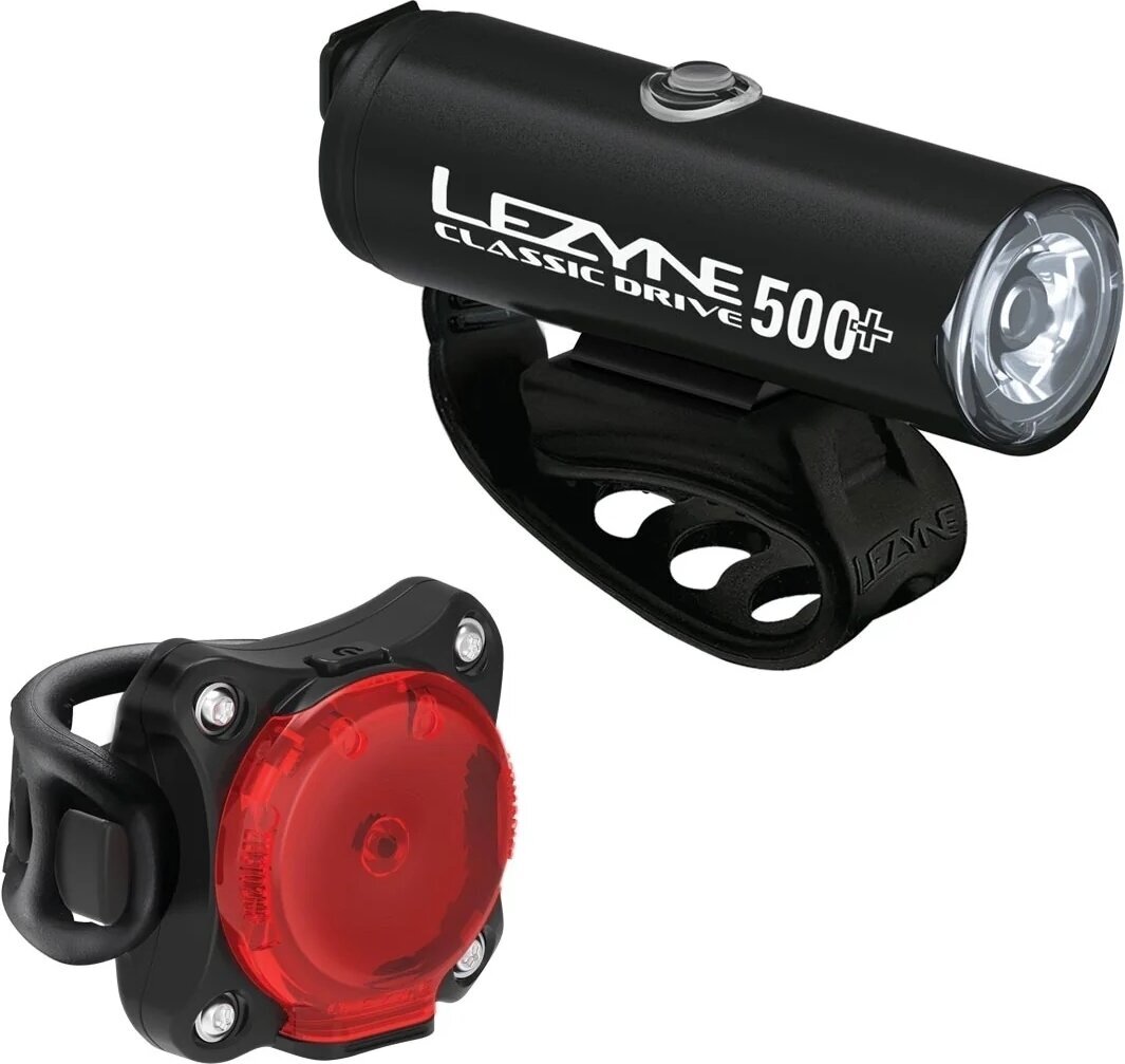 Lezyne Classic Drive 500+/Zecto Drive 200+ Pair Cyklistické světlo Lezyne