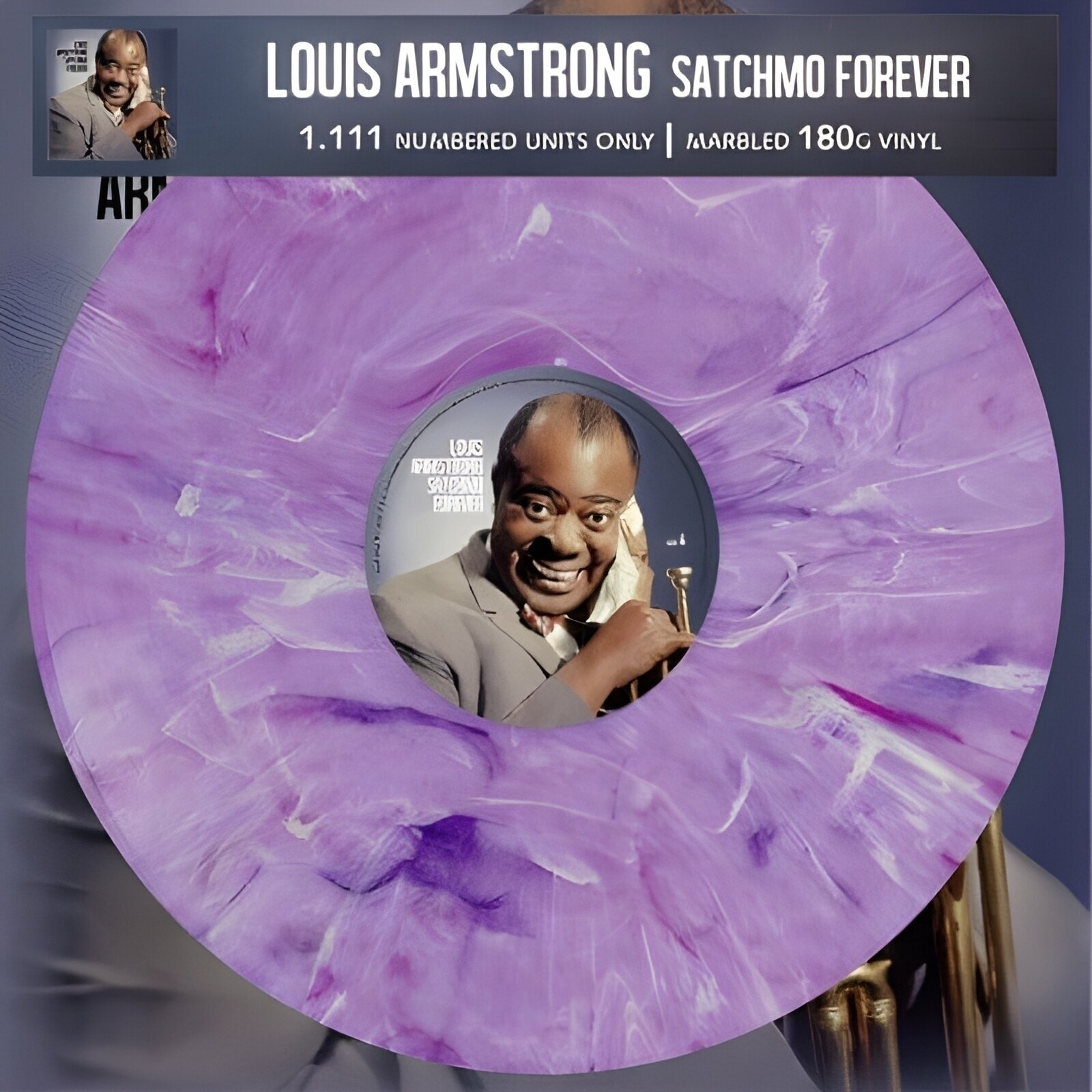 Louis Armstrong - Satchmo Forever (Limited Edition) (Numbered) (Purple Marbled Coloured) (LP) Louis Armstrong