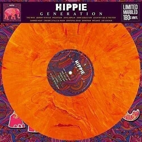 Various Artists - Hippie Generation (Limited Edition) (Orange Marbled Coloured) (LP) Various Artists